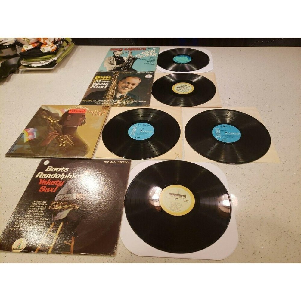 12" 33 RPM BOOTS RANDOLPH'S YAKETY SAX 1963 Yakin' lot of 4 vinyl LP record